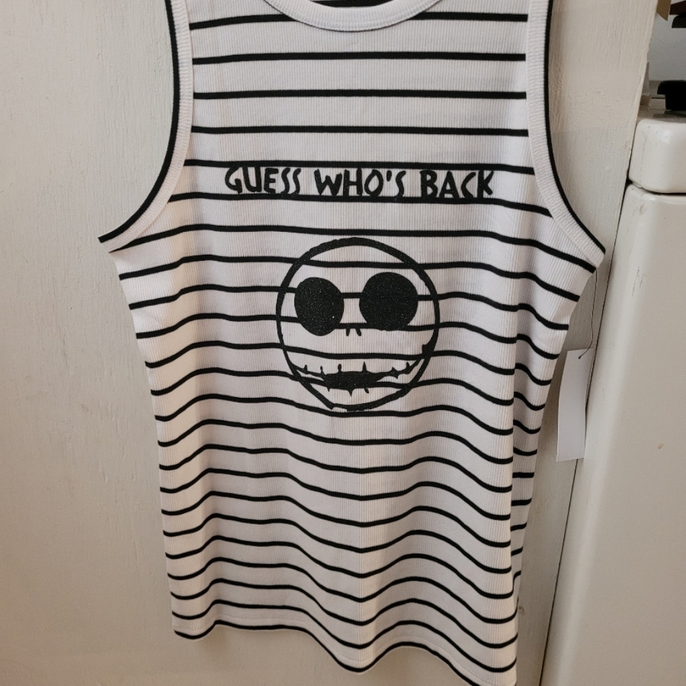 White Custom Graphic Tank Top